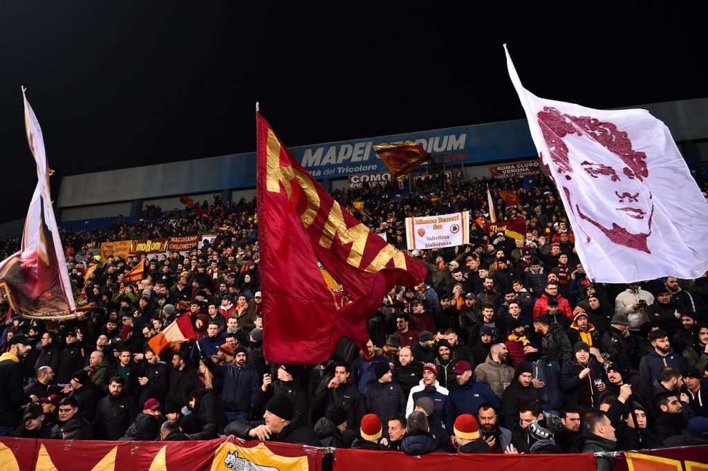 curva sud tifosi Sassuolo vs Roma - Serie A TIM 2019/2020