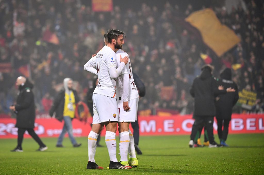 cristante  spinazzola Sassuolo vs Roma - Serie A TIM 2019/2020