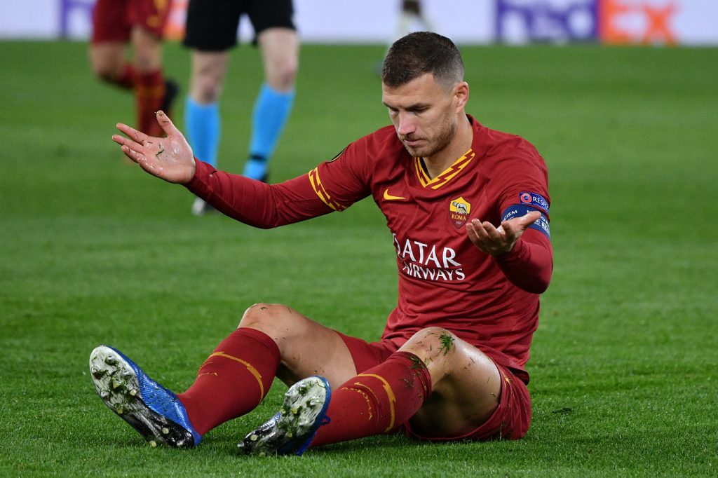dzeko Roma vs Gent - UEFA Europa League 2019/2020