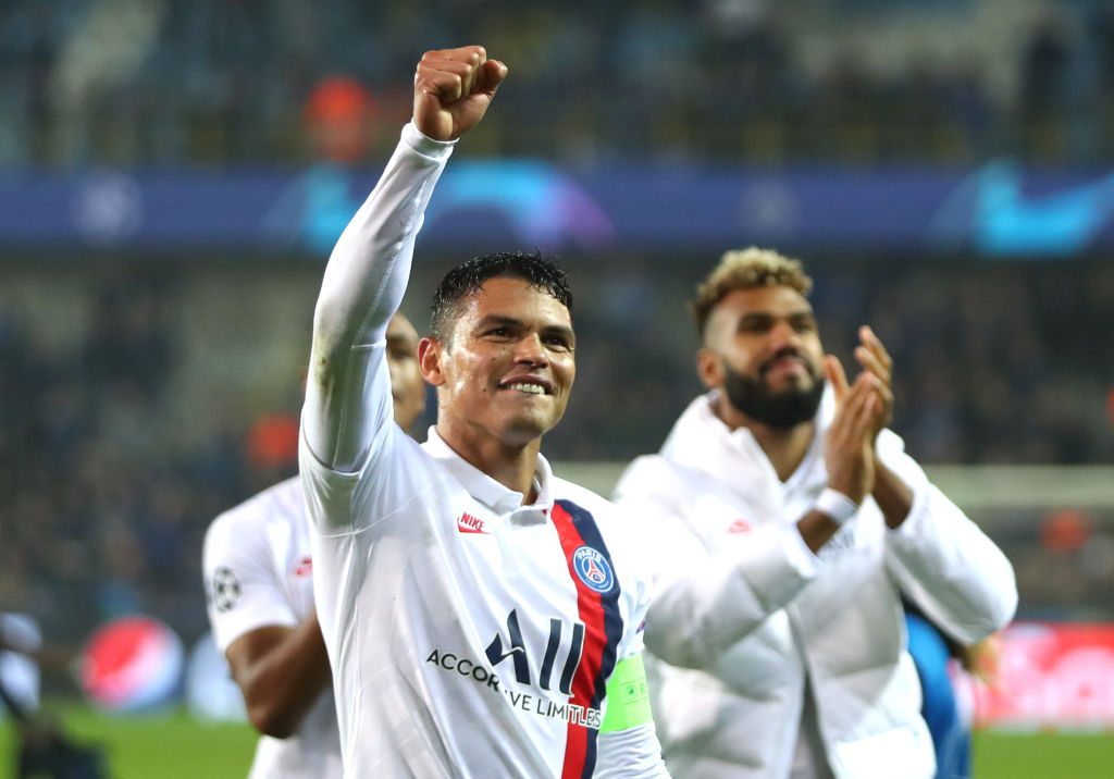 thiago silva Club Brugge KV v Paris Saint-Germain: Group A - UEFA Champions League