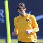 Fazio AS Roma, sessione di allenamento a Trigoria