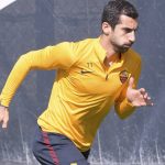 mkhitaryan AS Roma, sessione di allenamento a TrigoriaAS Roma, sessione di allenamento a Trigoria