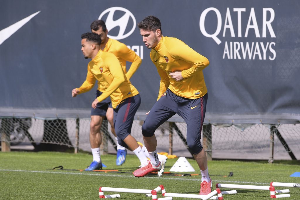 cetin AS Roma, sessione di allenamento a TrigoriaAS Roma, sessione di allenamento a Trigoria