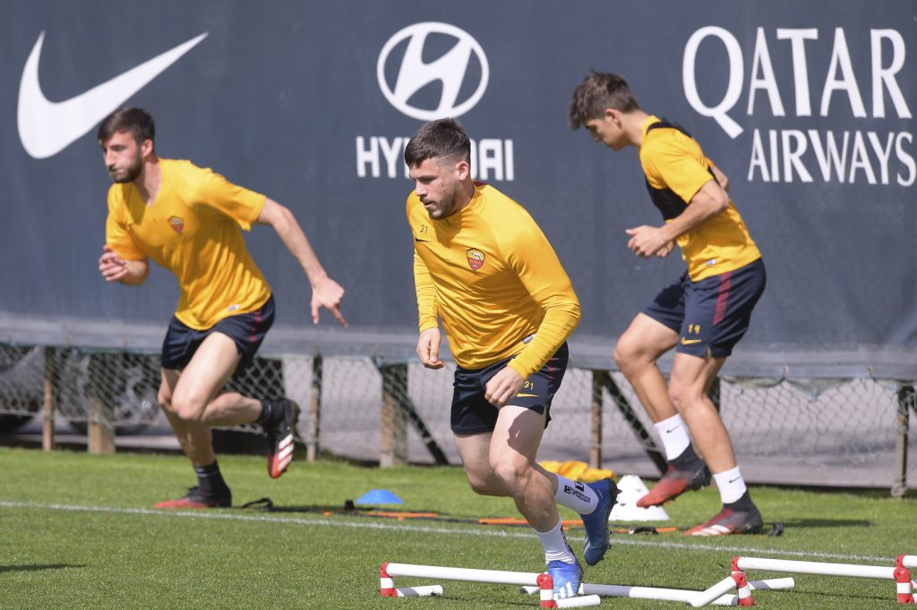 carles perez AS Roma, sessione di allenamento a TrigoriaAS Roma, sessione di allenamento a Trigoria