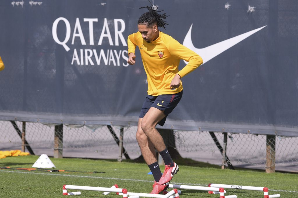 smalling AS Roma, sessione di allenamento a TrigoriaAS Roma, sessione di allenamento a Trigoria