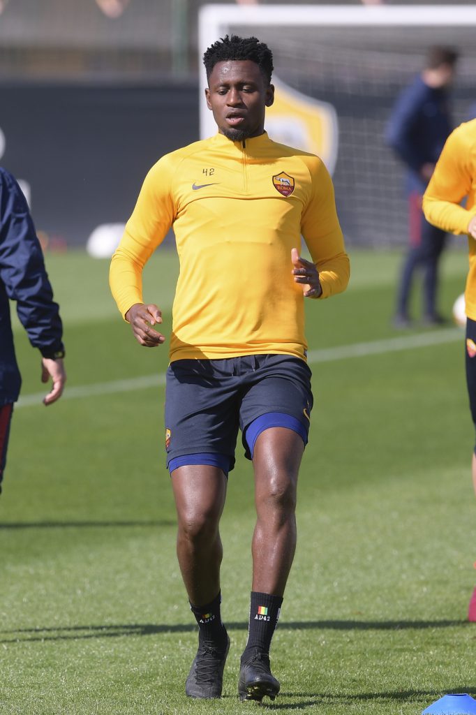 AS Roma, sessione di allenamento a TrigoriaAS Roma, sessione di allenamento a Trigoria Diawara