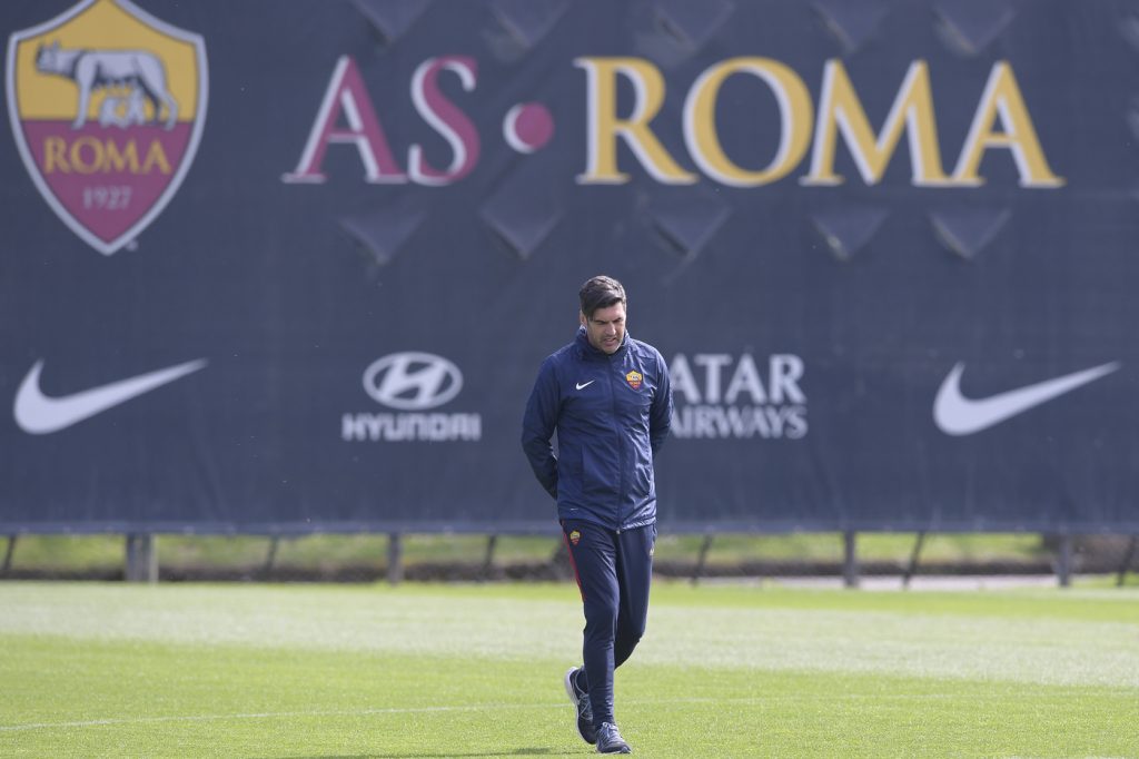 AS Roma, allenamento a Trigoria Fonseca