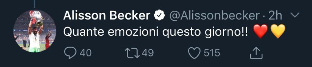 alisson twitter