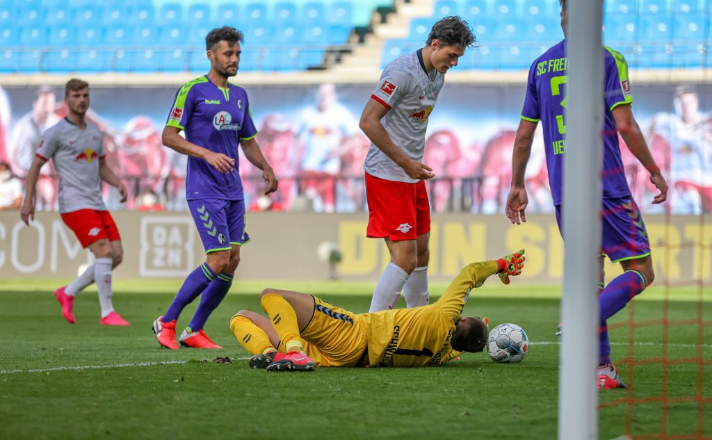 schick lipsia RB Leipzig v Sport-Club Freiburg - Bundesliga