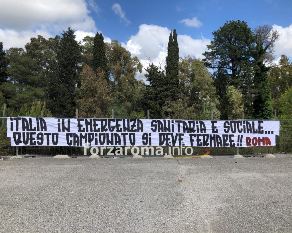 striscione curva