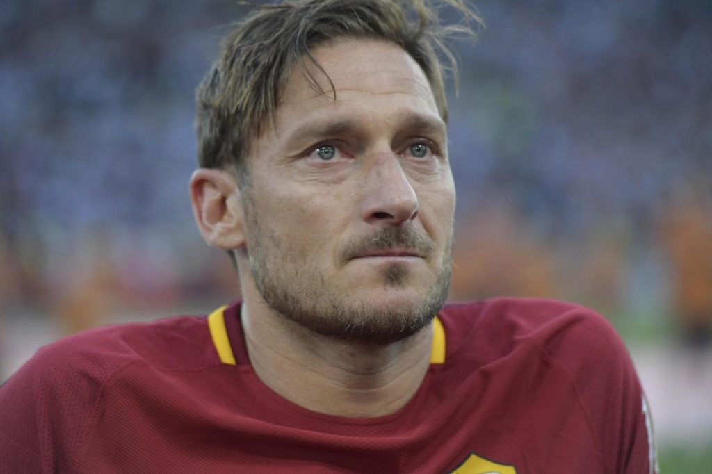 L'addio di Francesco Totti al calcio giocato