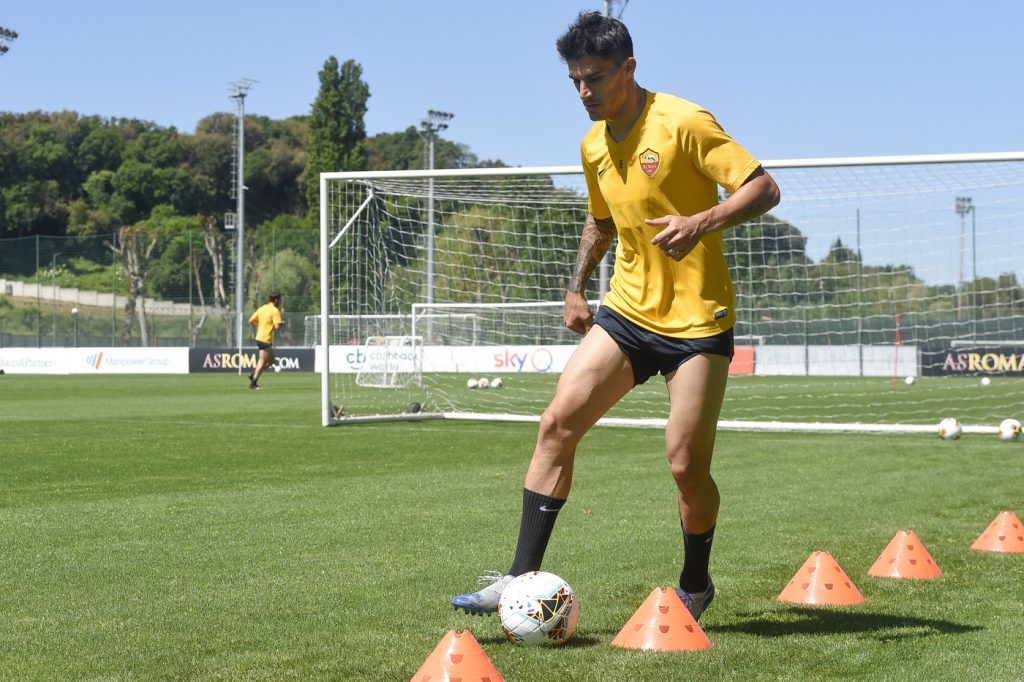Perotti Serie A, primo giorno di allenamenti individuali per l'AS Roma a Trigoria