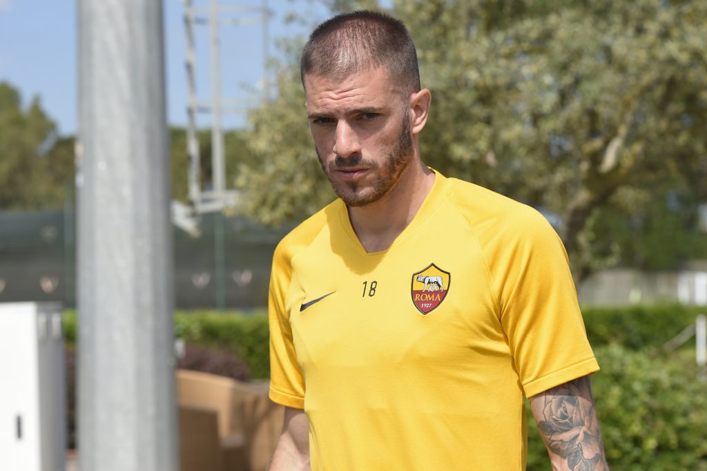 Santon Serie A, il primo allenamento collettivo dopo la ripresa per l'ASRoma a Trigoria