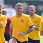 Kolarov Mancini Serie A, il primo allenamento collettivo dopo la ripresa per l'ASRoma a Trigoria