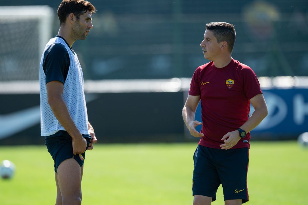 tiago leal fazio AS Roma, allenamento mattutino a Trigoria