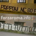 striscione contro pallotta eur