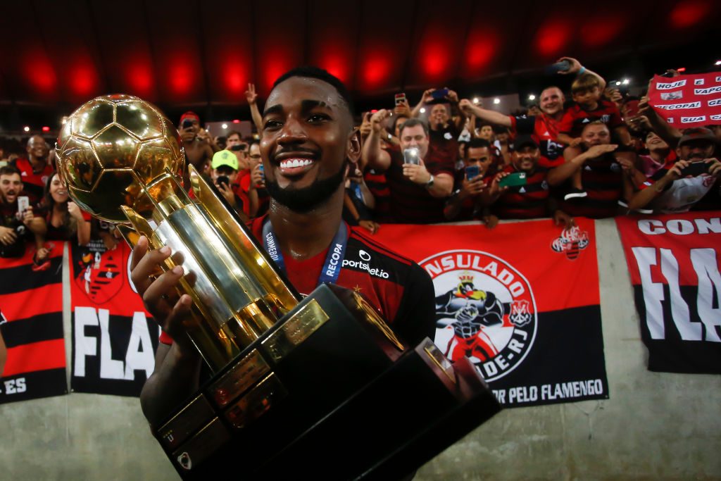 gerson Flamengo v Independiente del Valle - CONMEBOL Recopa Sudamericana 2020