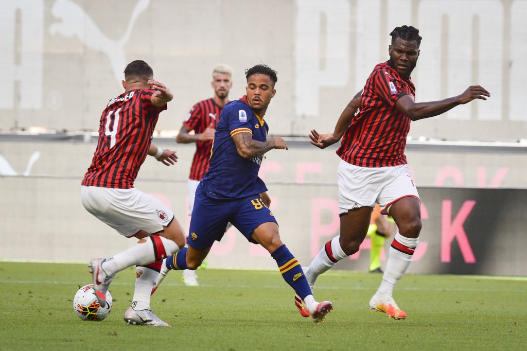 kluivert bennacer Milan vs Roma - Serie A TIM 2019/2020