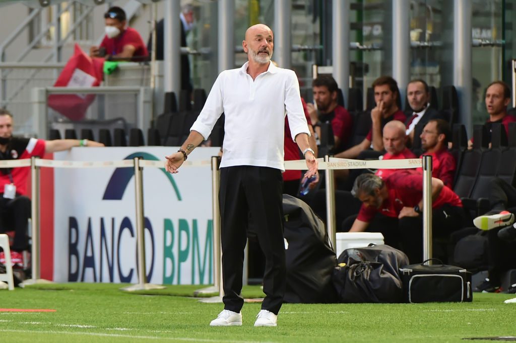 pioli AC Milan v AS Roma - Serie A