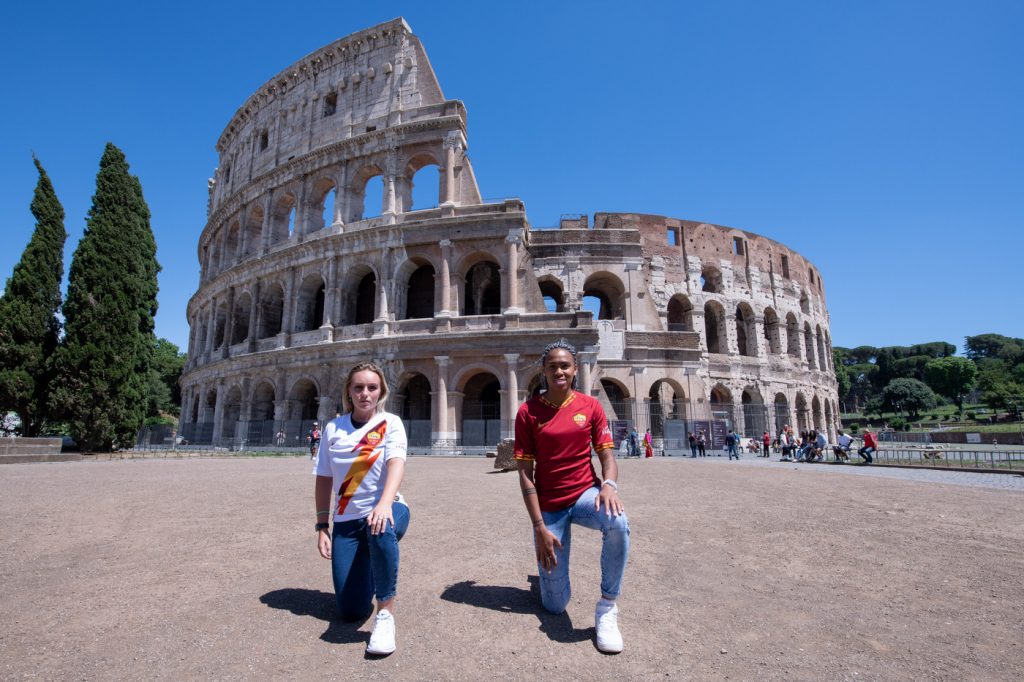 AS Roma, giada greggi e lindsay thomas della roma femminile