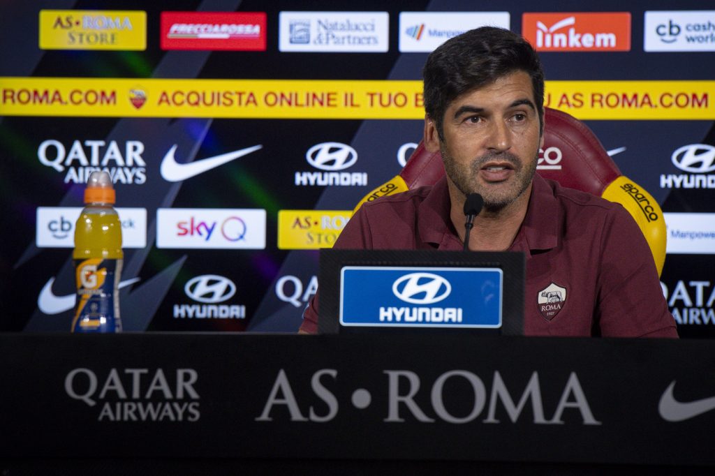 AS Roma, la conferenza stampa di Paulo Fonseca