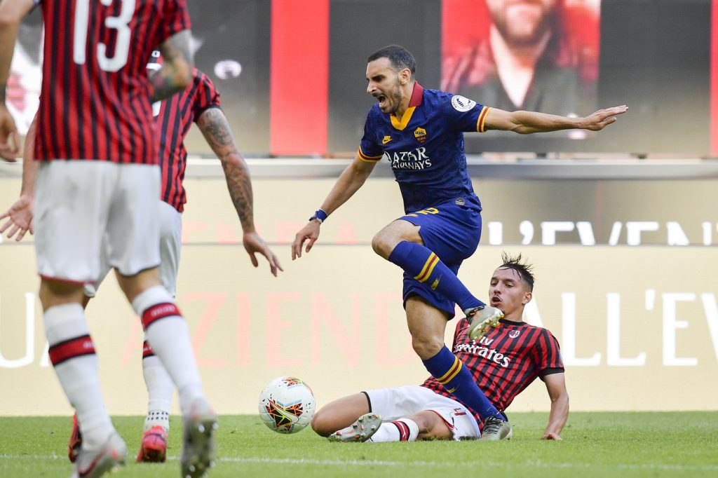 zappacosta Milan vs Roma - Serie A TIM 2019/2020