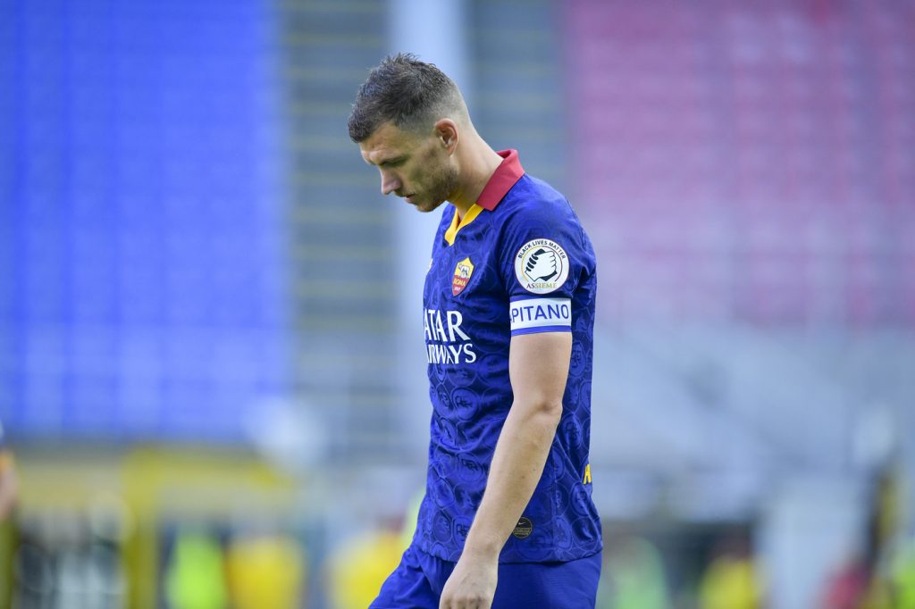 dzeko Milan vs Roma - Serie A TIM 2019/2020