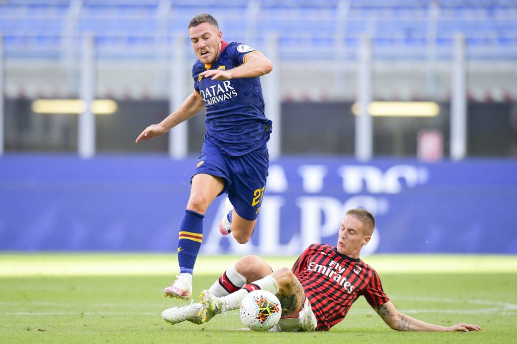 veretout conti Milan vs Roma - Serie A TIM 2019/2020