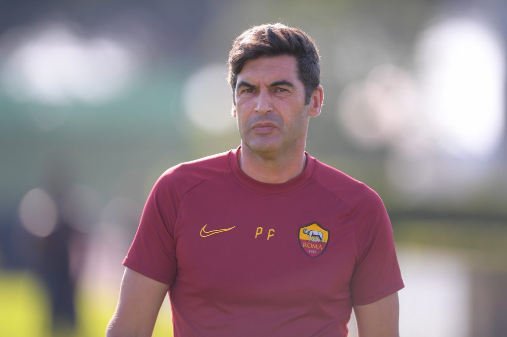fonseca AS Roma, sessione di allenamento a Trigoria