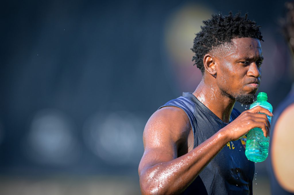 diawara AS Roma, sessione di allenamento a Trigoria
