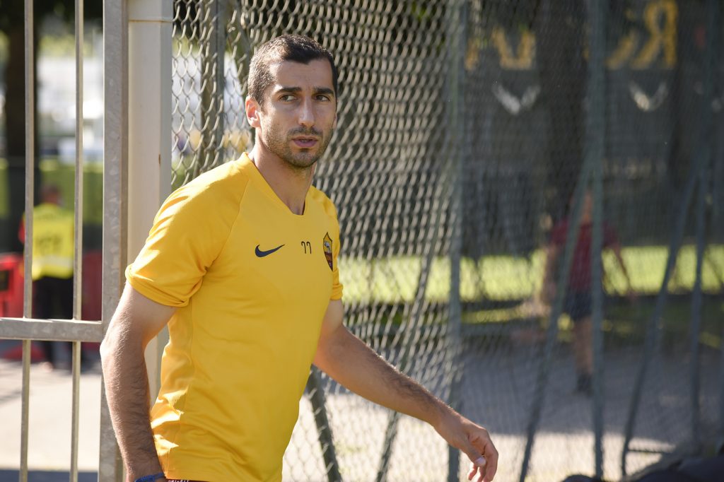 mkhitaryan AS Roma, sessione di allenamento a TrigoriaAS Roma, sessione di allenamento a Trigoria
