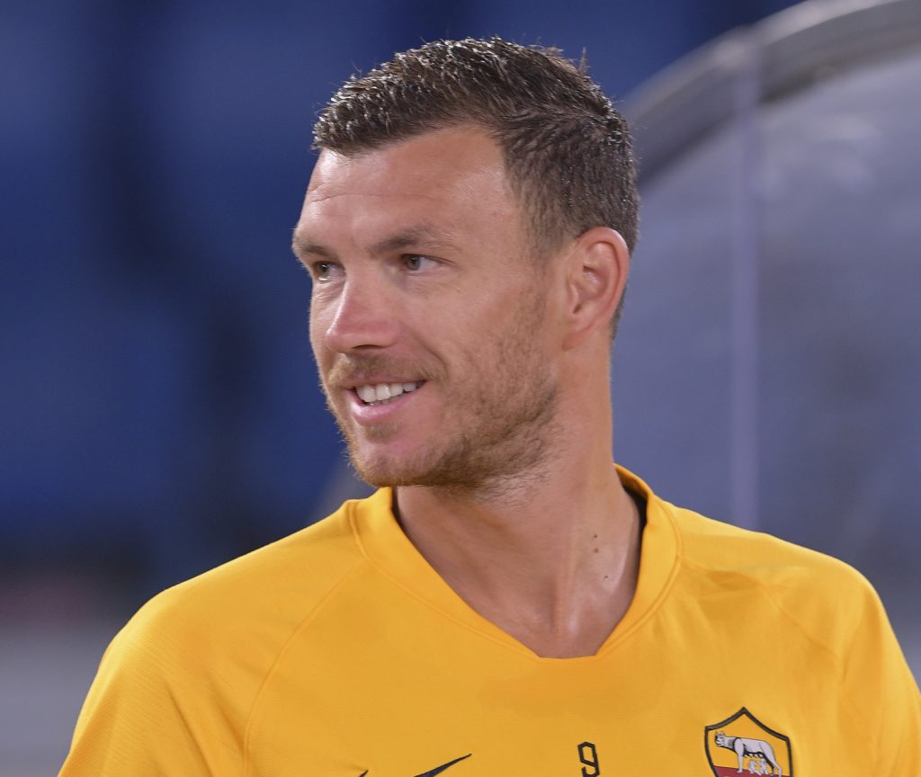 Roma Allenamento Olimpico Dzeko