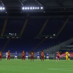 minuto silenzio AS Roma v UC Sampdoria - Serie A