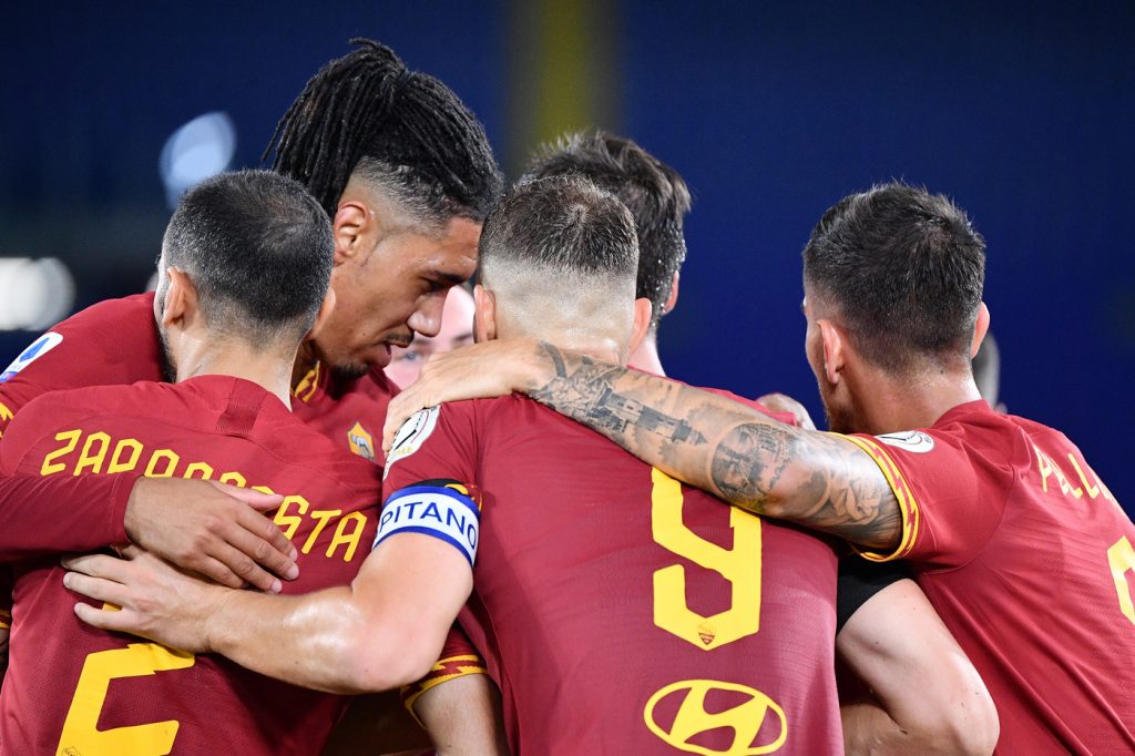 dzeko zappacosta smalling  pellegrini Roma vs Sampdoria - Serie A TIM 2019/2020