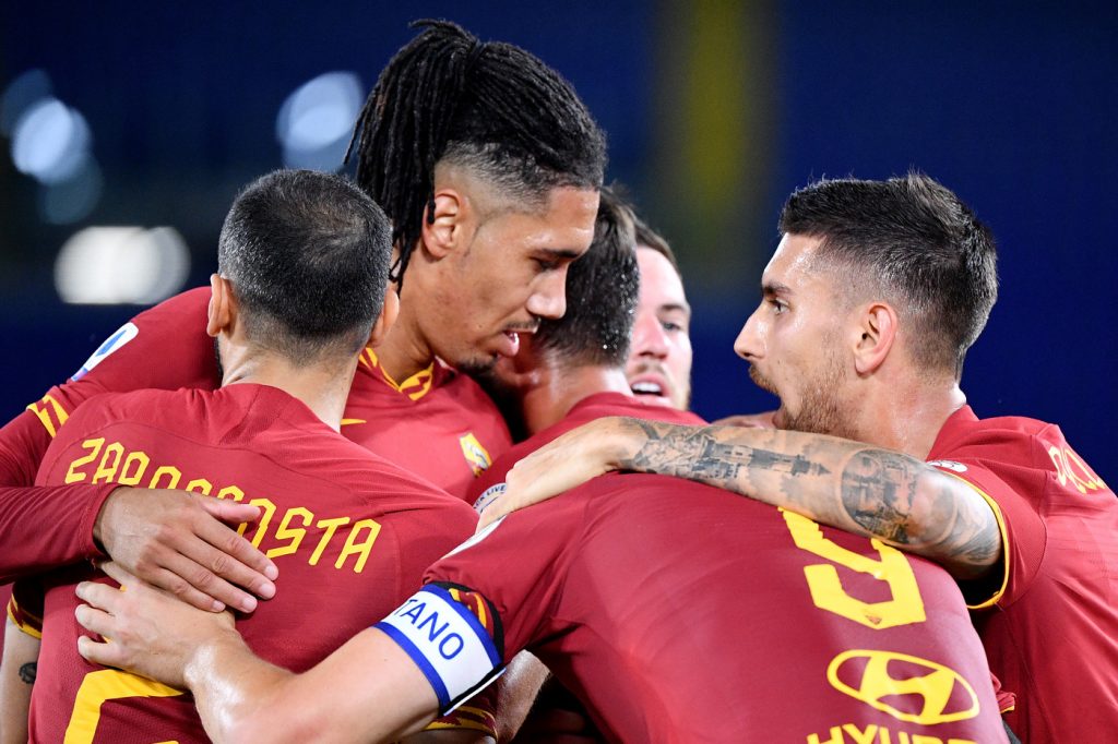 dzeko zappacosta pellegrini smalling veretout Roma vs Sampdoria - Serie A TIM 2019/2020