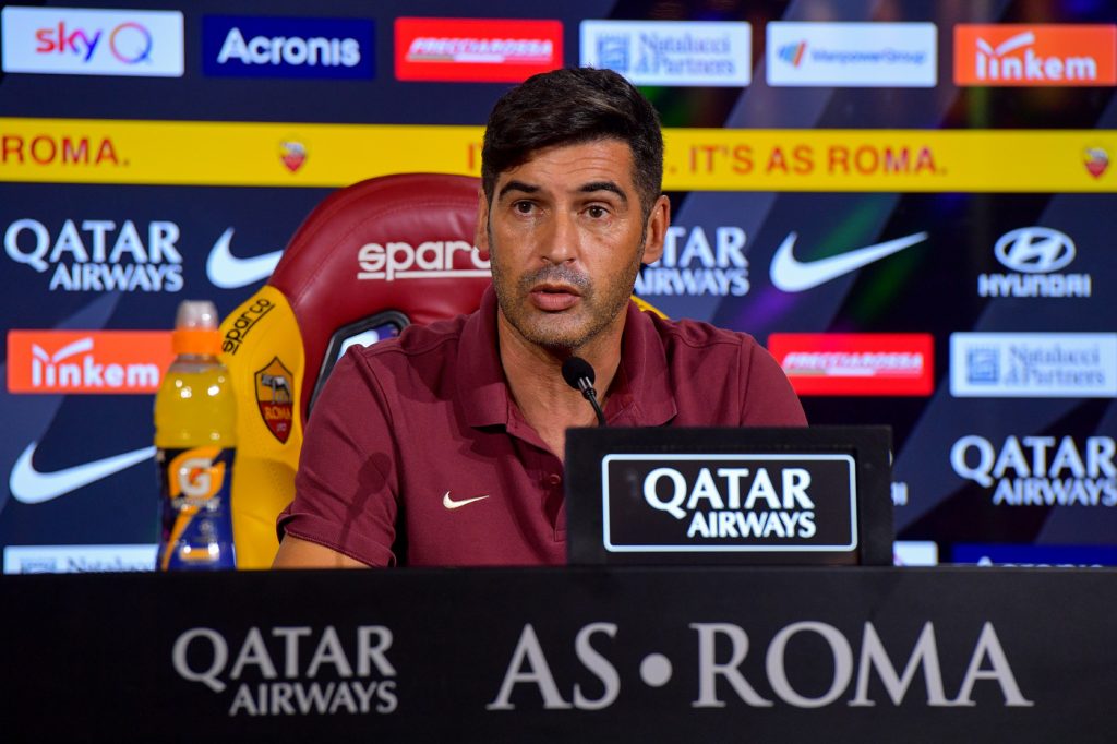 AS Roma, la conferenza stampa di Paulo Fonseca alla vigilia di Roma-Inter