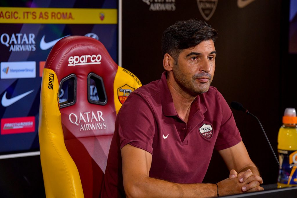 AS Roma, la conferenza stampa di Paulo Fonseca alla vigilia di Roma-Inter