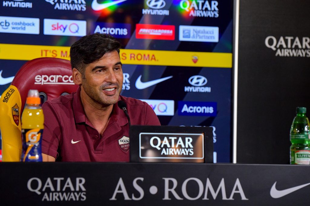 AS Roma, la conferenza stampa di Paulo Fonseca alla vigilia di Roma-Inter