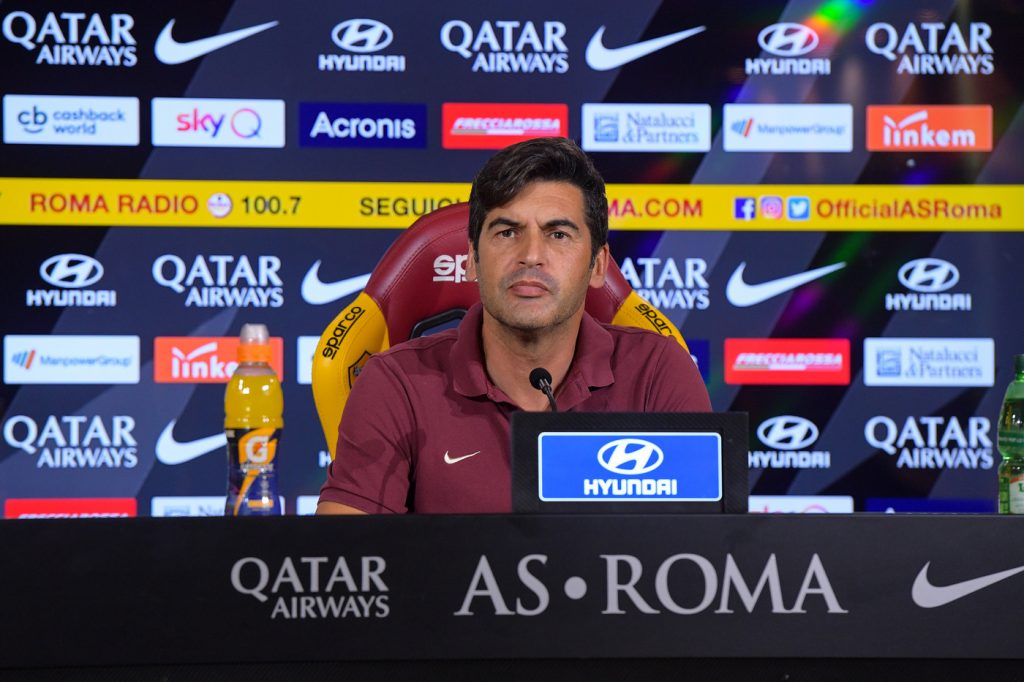 AS Roma, la conferenza stampa di Paulo Fonseca