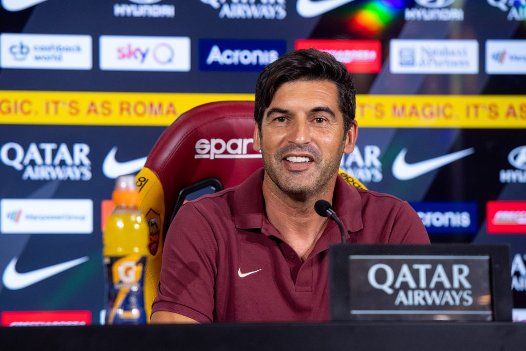 AS Roma, la conferenza stampa di Paulo Fonseca