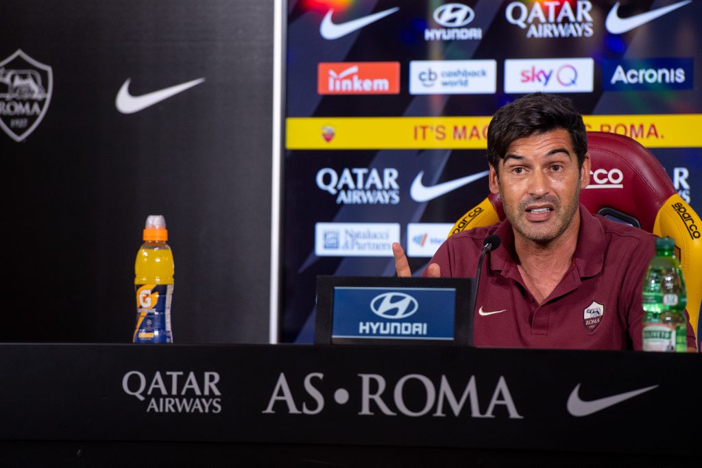 AS Roma, la conferenza stampa di Paulo Fonseca