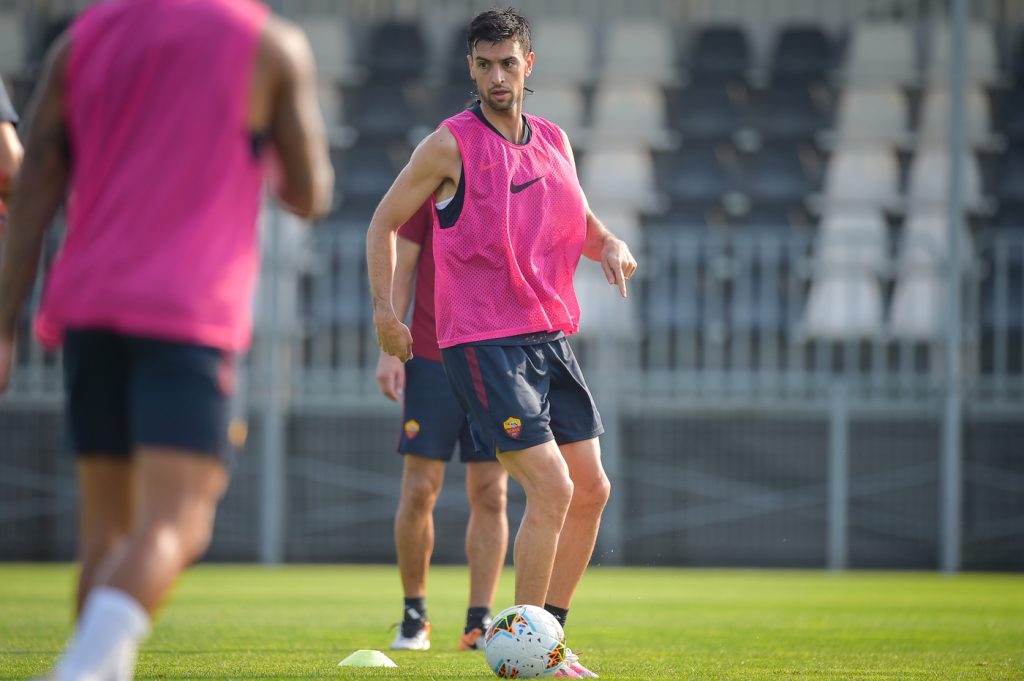 pastore AS Roma, giallorossi al lavoro a Vinovo in vista della Juventus