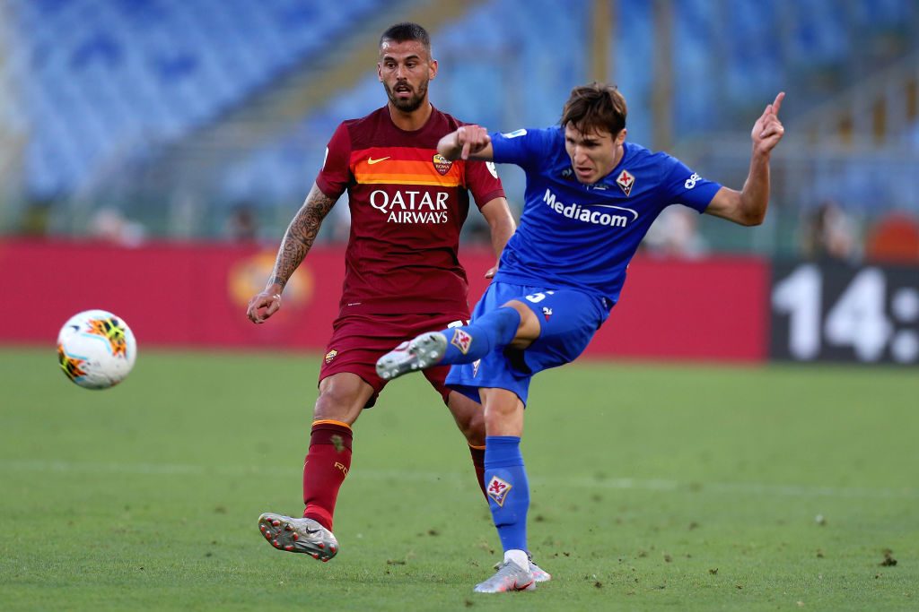 spinazzola chiesa AS Roma v ACF Fiorentina - Serie A