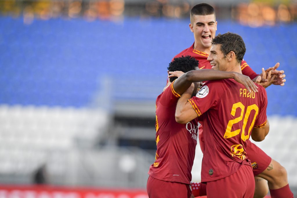 fazio mancini diawara Brescia vs Roma - Serie A TIM 2019/2020