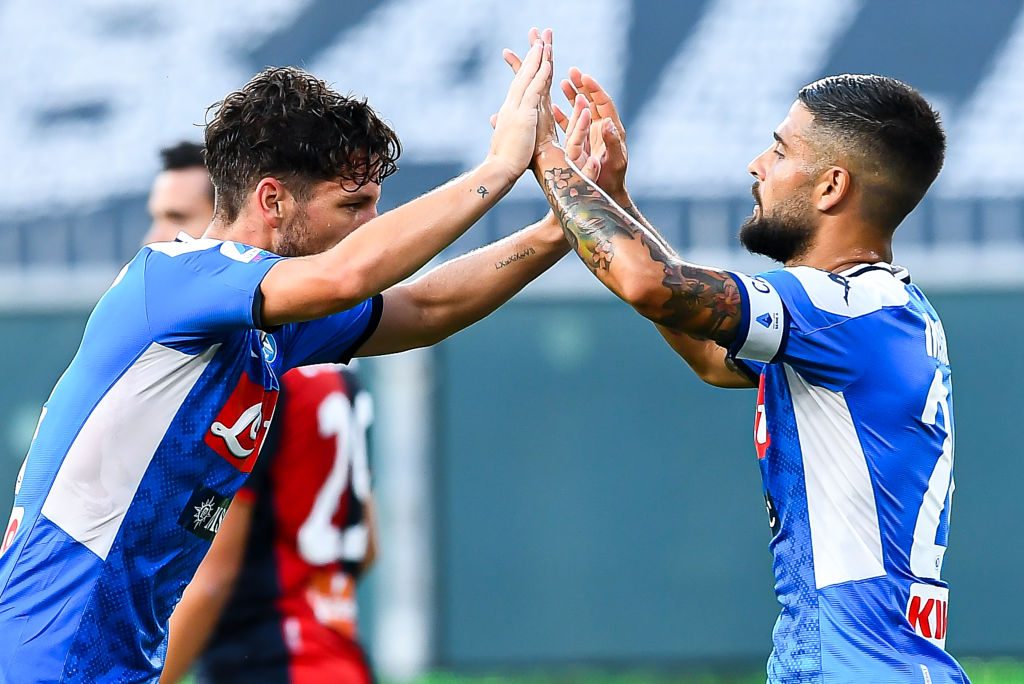 mertens insigne Genoa CFC v SSC Napoli - Serie A