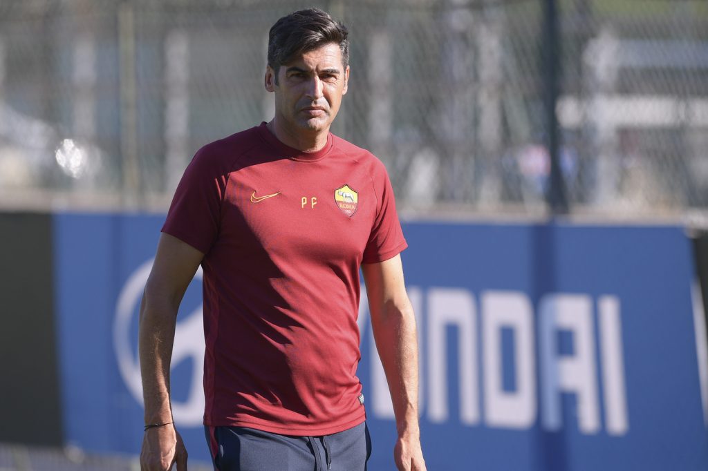Fonseca AS Roma, sessione di allenamento a Trigoria