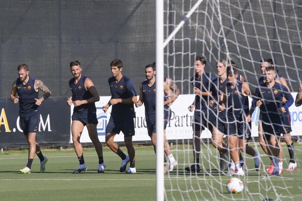 AS Roma, sessione di allenamento a Trigoria