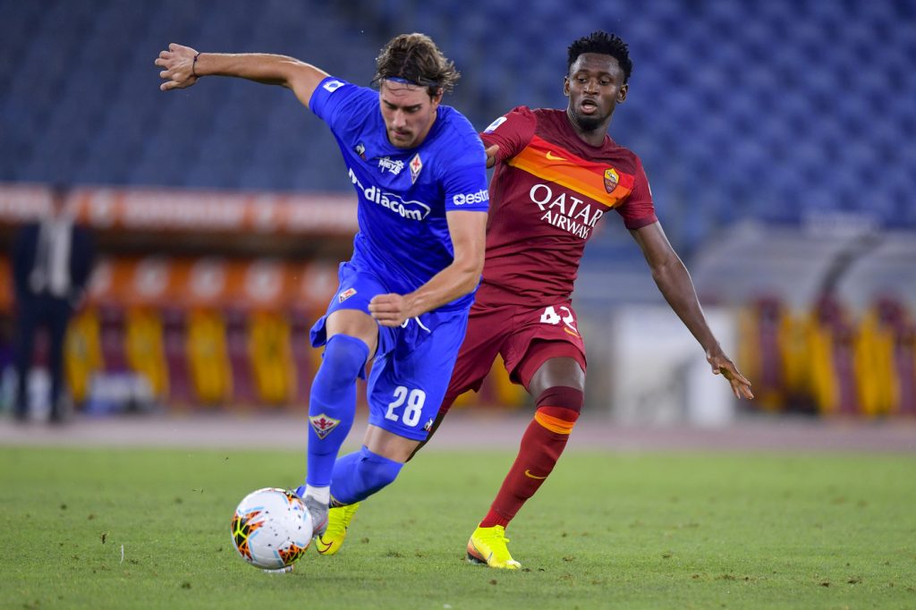 diawara vlahovic Roma vs Fiorentina - Serie A TIM 2019/2020