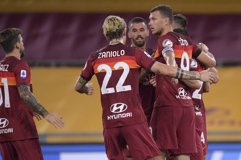 zaniolo dzeko roma-fiorentina-lp_11539163