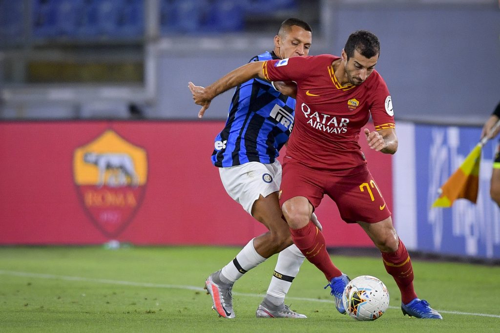 mkhitaryan sanchez Roma vs Inter - Serie A TIM 2019/2020